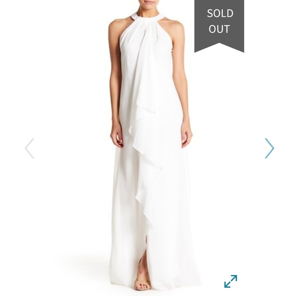 Meghan LA White Aphrodite Maxi Dress